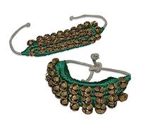 Whitewhale Handmade Indian Classical Ghungroo Dance Accessories Bharatnatyam, Kuchipudi, Odissi Ghungru For Dancer's Feet (30 bells + 30 bells)