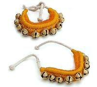 Whitewhale Handmade Indian Classical Ghungroo Dance Accessories Bharatnatyam, Kuchipudi, Odissi Ghungru For Dancer's Feet (10 bells + 10 bells)