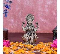 Whitewhale Superfine Brass Lakshmi Idol Hindu Goddess Laxmi Idol | Laxmi Statue | Laxmi Brass Idol | Laxmi Lakshmi Murti Home Office Showpiece Decor