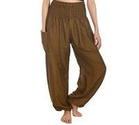 Whitewhale Unisex's Plain Color Summer Loose Fit Baggy Hippie Boho Gypsy Harem Yoga Pants