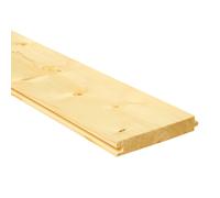 Whitewood Spruce Tongue & Groove Floorboard 3m x 120mm x 18mm Pack of 5 - Kiln-Dried, Planed Smooth