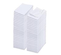 WHITEWRAP Flour Sack Towels| Tea Towel for Crafts| Kitchen Dish Cotton Blank Towel for Embroidery|Baking Bread Proofing Linen Cover| Thick Absorbent Quick Dry| 50 Pack 15"x25" White
