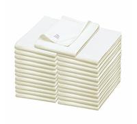 WHITEWRAP Flour Sack Towels| TeaTowel for Crafts| Kitchen Dish Cotton Blank Towel for Embroidery|Baking Bread Proofing Linen Cover| Thick Absorbent Quick Dry|24 Pack 15"x25" Natural