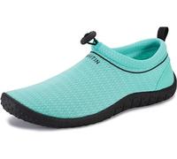 WHITIN Water Shoes for Women Quick Dry Swim Barefoot Size 6.5 Aqua Socks Beach Minimalist Comfort Surfing Athletic Boating Running River Sneaker Green 40