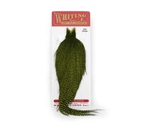 Whiting Pro Grade Cape - Grizzly Dyed Olive