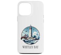 Whitley Bay Lighthouse Birds In Flight Rough Sea Case for iPhone 13 Pro Max