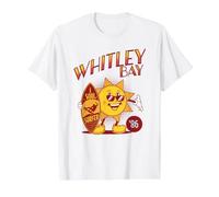 Whitley Bay Retro Cartoon Comic Soul Surfer '86 Value Graphic T-Shirt, Men, White, S
