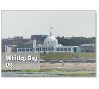 Whitley Bay Spanish City Dome and Beach, Fridge Magnet