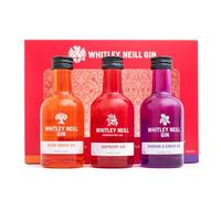 Whitley Neill Gin Gift Set, Blood Orange, Raspberry, Rhubarb, 3 x 5 in Gifts for Women, Men, Flavoured Miniatures, Rhubarb & Ginger, Alcohol Gift Set, Birthday