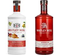 Whitley Neill Oriental Spiced Gin 70cl & Whitley Neill Raspberry Gin, 70cl