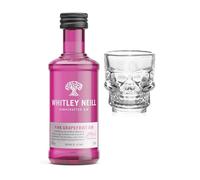 Whitley Neill Pink Grapefruit Gin 50ml with Shot Glass | Miniature Alcohol | All Occasion Gift