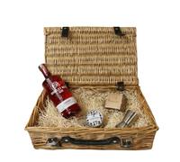 Whitley Neill Raspberry Gin Gift Hamper 70cl 43% ABV with Sea Salt Caramel Chocolates Silver Jigger & Scented Candle - Premium Flavoured Gin Gift Set UK