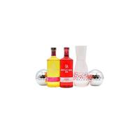 Whitley Neill - Raspberry & Pineapple - Gin 70cl x 2 41.3% ABV (Includes Carafe & Discoball Cup)