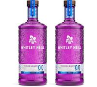 Whitley Neill Rhubarb & Ginger Alcohol Free 0.0% Gin 70cl (Pack of 2)