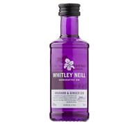 Whitley Neill Rhubarb & Ginger Gin Miniature - 5cl Single Bottle