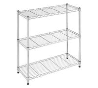 Whitmor 6060-3437 Supreme 3-Tier Shelving, Chrome