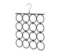 Whitmor Folding Scarf/Accessory Hanger Black & Chrome 0. 47 x 12. 25 x 15. 88 inch