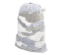 Whitmor Mesh Laundry Bag w/ID Tag White