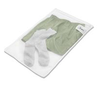 Whitmor Mesh Wash Bag Zippered White