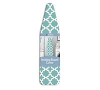 Whitmor Reversible Ironing Board Cover and Pad, Concord Turquoise, 54.0x15.0
