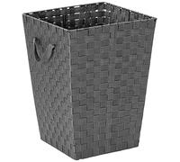 Whitmor Woven Strap Hamper-Grey