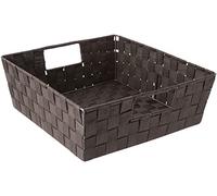 Whitmor Woven Strap Shelf Storage Tote Basket - Espresso