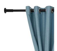 WHITNEY 92-430 cm Extra Long Curtain Rail, No Drilling Required, Extendable Stainless Steel Curtain Rail, Extra Long Tension Curtain Rail for Large Windows, Shower Room, Cupboards, Black-1