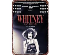 Whitney: Can I Be Me Vintage Metal Tin Sign Movie Poster Wall Art Decor 8x12 Inch for Home Cafes Office Store Pubs Club Sign Gift