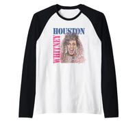 Whitney Houston Exhale Distressed Photo Raglan Baseball Tee