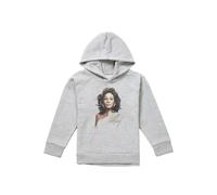 Whitney Houston Graphite Star Youth Kids Pull-Over Hoodie, Athletic Heather in Grey | Size: 7-8 Years Whitney Houston Grey 7-8 Years