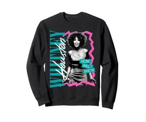 Whitney Houston How Will I Know Jagged Pink Frame Sweatshirt