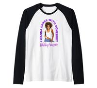 Whitney Houston I Wanna Dance with Somebody Photo Raglan Baseball Tee