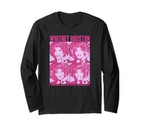 Whitney Houston I Wanna Dance with Somebody Pop Art Long Sleeve T-Shirt