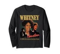 Whitney Houston I Will Always Love You Distressed Collage Long Sleeve T-Shirt