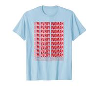 Whitney Houston I'm Every Woman T-Shirt, Men, Baby Blue, XX-Large
