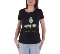Whitney Houston Ladies T Shirt Black And White Photo Official Womens Skinny Fit