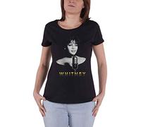 Whitney Houston Ladies T Shirt Black and White Photo Official Womens Skinny Fit L