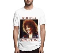 Whitney-Houston Men Men's Pop Short Sleeves T Shirt Tees Cotton Shirt(3X-Large)