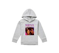 Whitney Houston She'S A Star Youth Kids Pull-Over Hoodie, Athletic Heather in Grey | Size: 12-13 Years Whitney Houston Grey 12-13 Years