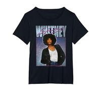 Whitney Houston So Emotional T-Shirt, Women's Plus, Black, 3X