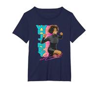 Whitney Houston So Emotional T-Shirt, Women's Plus, Navy Blue, 5X
