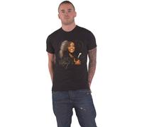 Whitney Houston Vintage Mic Photo T-Shirt in Black | Size: 2XL Whitney Houston Black 2XL