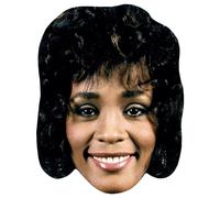 Whitney Houston (Young) Celebrity Mask, Flat Card Face, Fancy Dress Mask