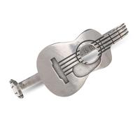 Whitney Howard Designs Guitar Cuff Bracelet for Men or Women - Adjustable Pewter Musician Jewelry - Christmas Gift for Guitar Players