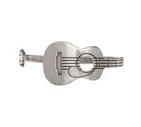 Whitney Howard Designs Guitar Cuff Bracelet for Men or Women - Adjustable Pewter Musician Jewelry - Valentine's Day Gift, One Size, Pewter, no gemstone