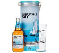 Whitstable Bay Beer Gift for Mens Gifts - Refreshingly Light Pale Ale Craft Beer with Branded Glass in Collectible Tin. Great Birthday Gifts for Mes, Fathers Day
