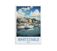 Whitstable Kent Vintage Travel Posters 20x30inch(50x75cm) Canvas Art Poster And Wall Art Picture Print Modern Family Bedroom Decor