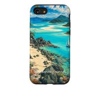 WHITSUNDAY ISLANDS representation by #LeoPepeDesign, Case for iPhone SE (2020) / 7/8