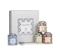 Whittard of Chelsea | Afternoon Tea Collection | Gift Set For Men & Women | 4 Rich & Fruity Black & Green Teas | Incl. Silver Plated Infuser | Suitable for Vegans & Vegetarians | 4 Pack
