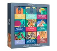 Whittard of Chelsea | Coffees of the World Gift Set For Men & Women | 9 Boxes of Single Origin Ground Coffee | Brews up to 72 cups | 9 x 66g Ground Coffee Bags